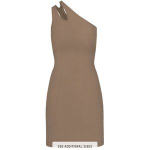 SKIMS SOFT LOUNGE CUT OUT ONE SHOULDER DRESS (S) (OXIDE) NWOT